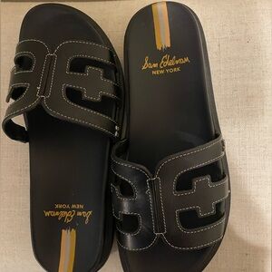 Sam Edelman size 8 leather slides.